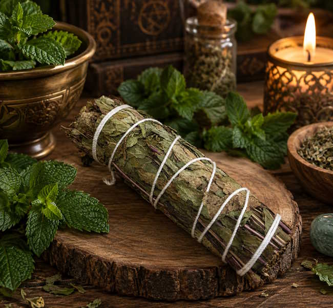 Atadillo sahumerio de Menta